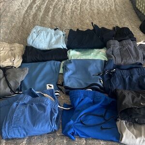 Abercrombie & Fitch Hollister Nike Old Navy Boys Mixed Blue and Navy Shorts Pack